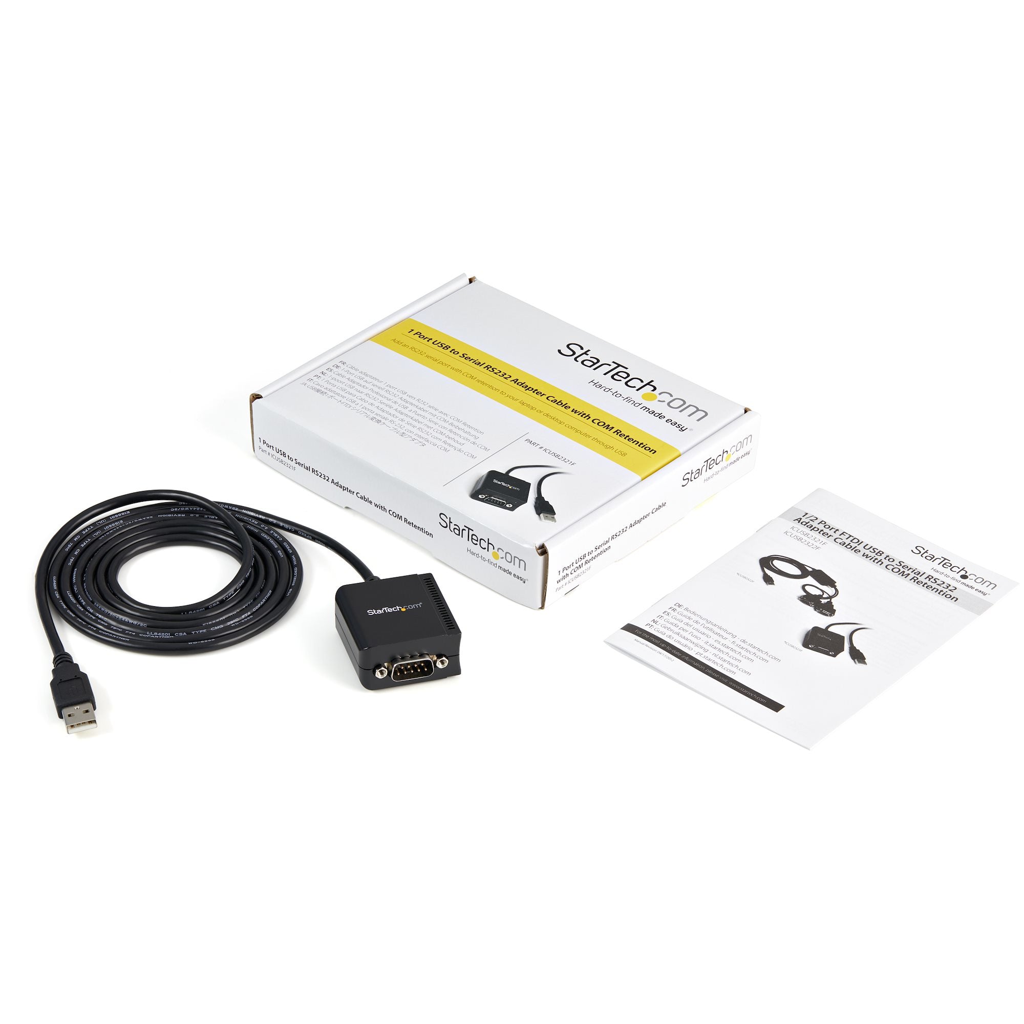 FTDI USB to Serial Adapter Cable w/COM
