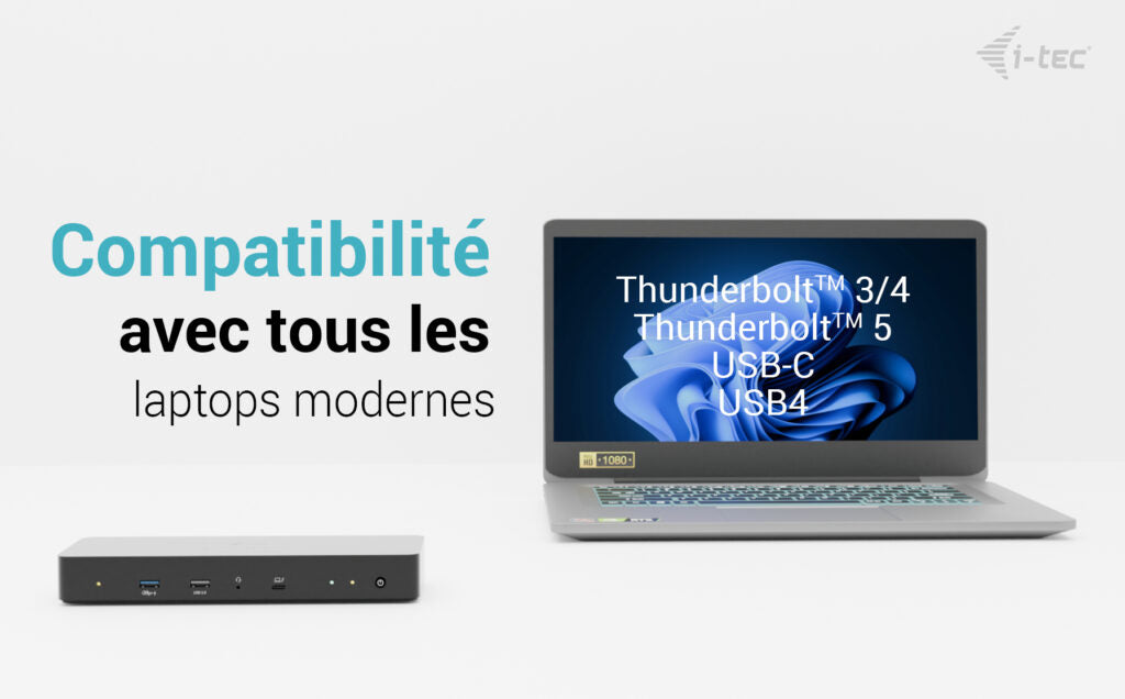 I-TEC Thunderbolt 4 Intelligent Dual Display DS 1x TB4 2x DP 1x GLAN 1x USB-C Gen2 3x USB-A Gen2 1x USB 2.0 1x Audio/Mic PD 90W KL
