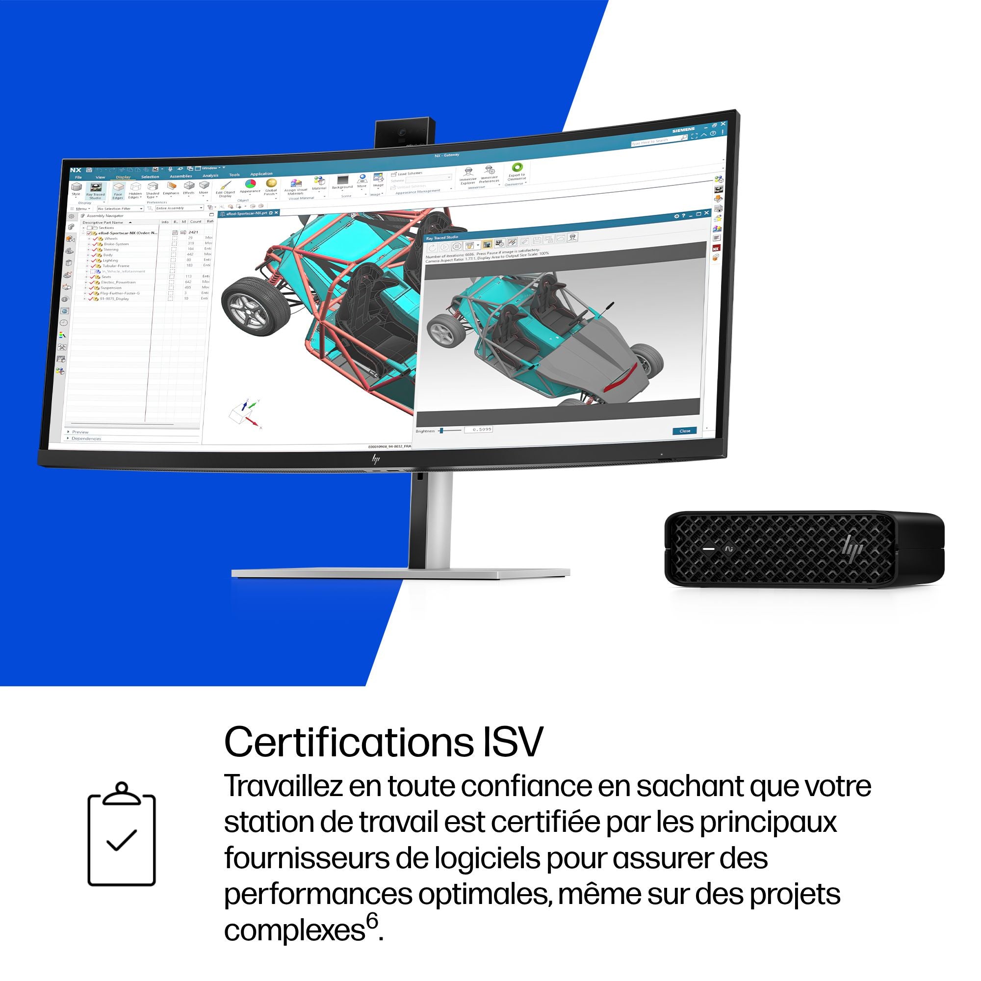 HP Z2 Mini G1i Intel Core Ultra 7 265 16Go DDR5 1To SSD RTX A1000 W11P 3/3/3 Wty