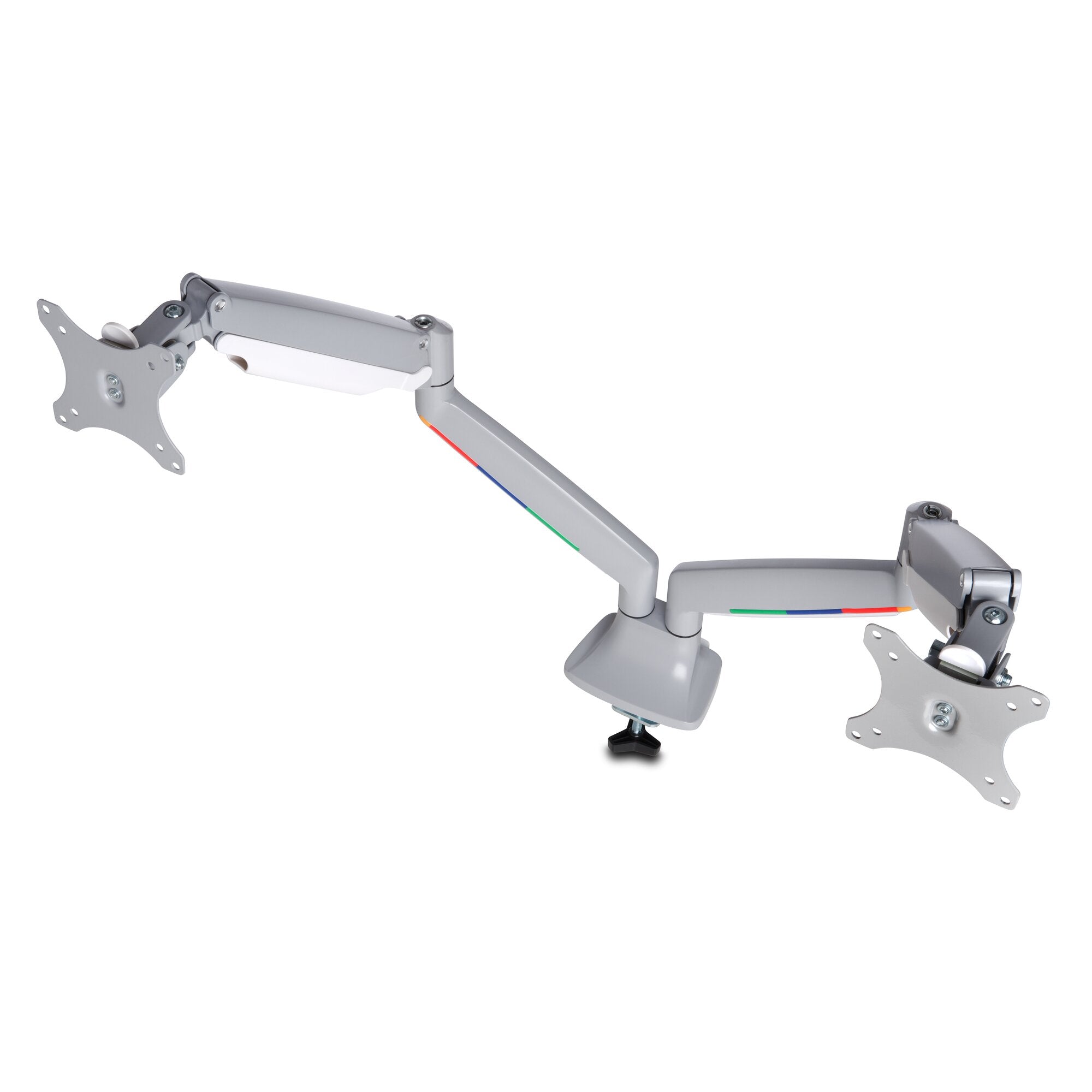 One-touch Height Adjust dual monitor arm