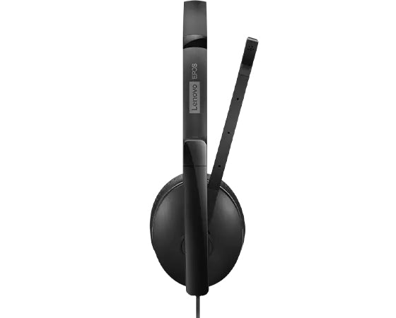 LENOVO - Gen 2 - Micro-casque - sur-oreille - filaire - USB-C - noir - certifié Zoom