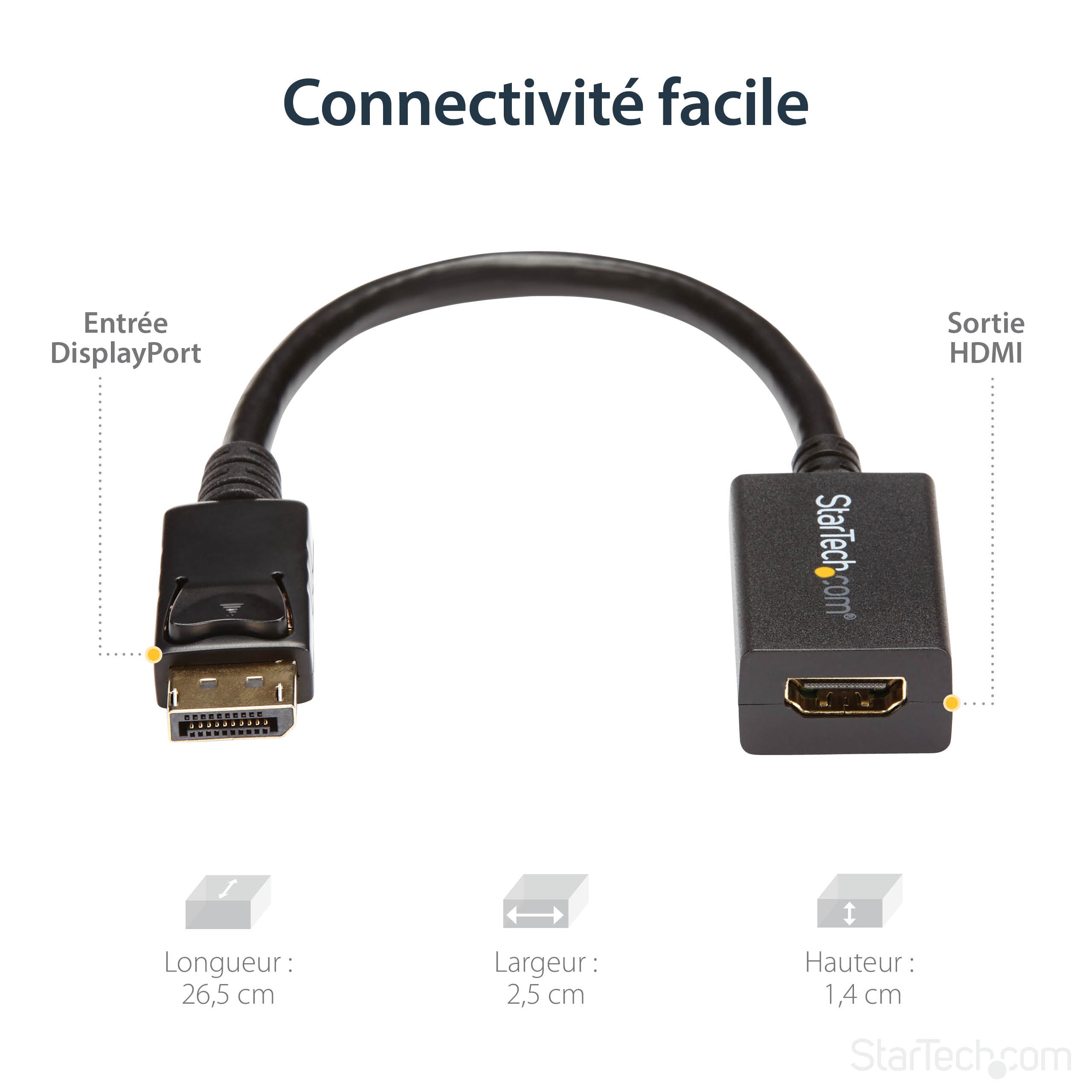 DisplayPort to HDMI Video Converter