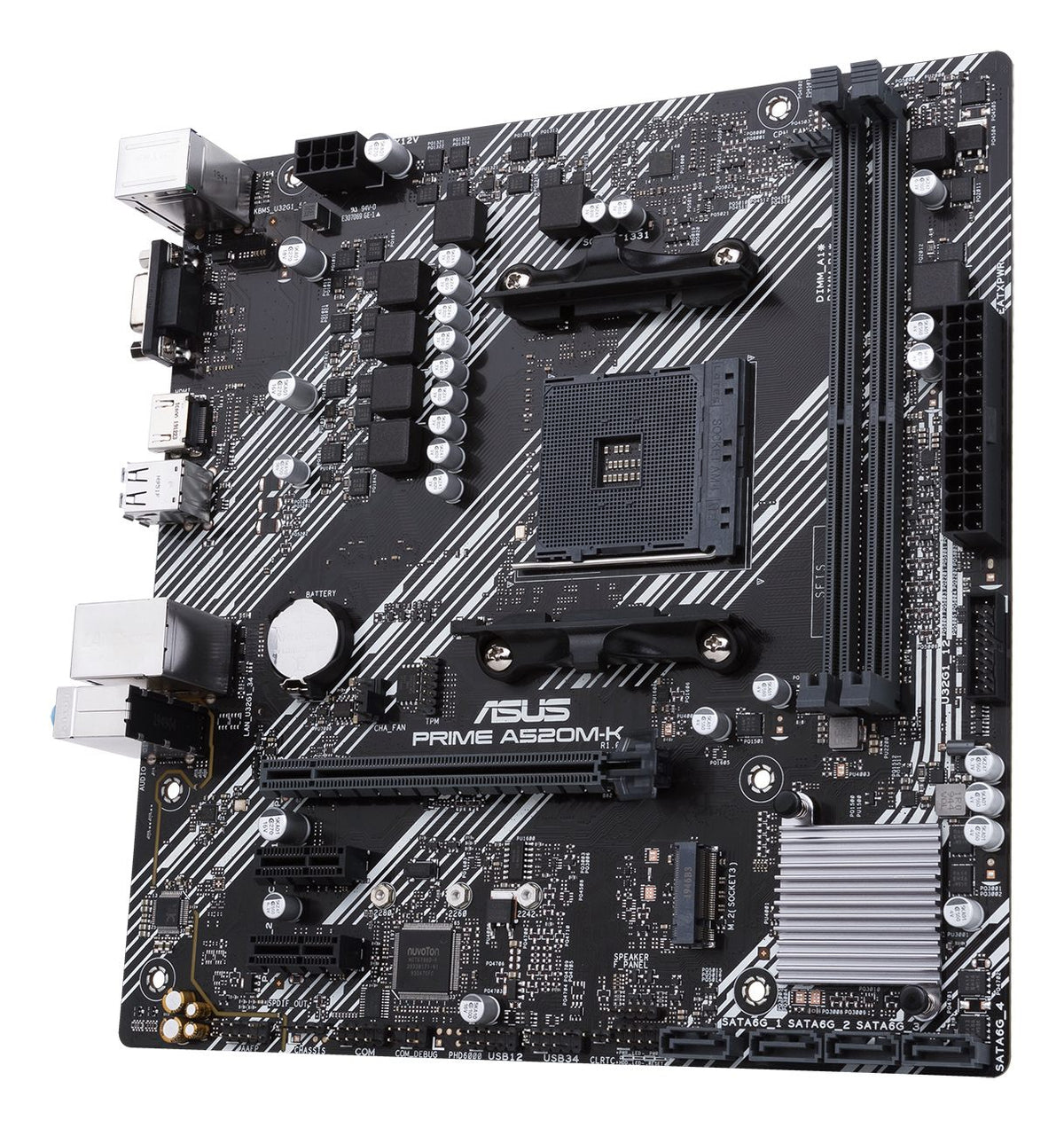 ASUS PRIME A520M-K AMD Socket AM4 for 3rd Gen AMD Ryzen mATX Form Factor DDR4