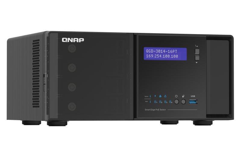 QGD-3014-16PT: 14 1GbE RJ45 PoE ports