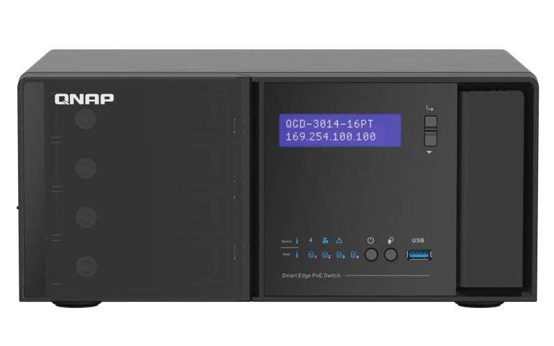 QGD-3014-16PT: 14 1GbE RJ45 PoE ports
