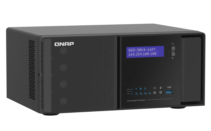 QGD-3014-16PT: 14 1GbE RJ45 PoE ports
