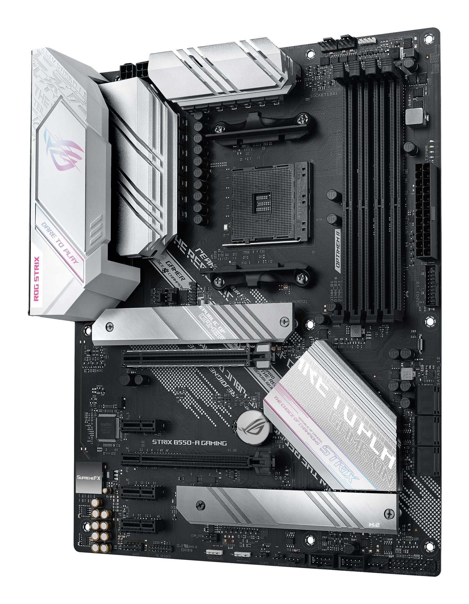 ASUS ROG STRIX B550-A GAMING AM4 ATX MB AMD Socket AM4 for 3rd Gen AMD Ryzen 4xDIMM 1xDP 1.2 1xHDMITM 2.1