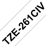 Tape/TZE261CIV 36mm BKOnWhite