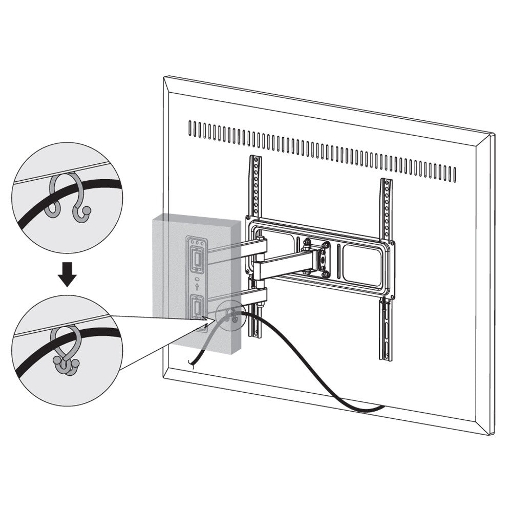 "Techly ICA-PLB 320MT Support mural pour TV 32-55"" LED/LCD 35kg pivotant inclinable"