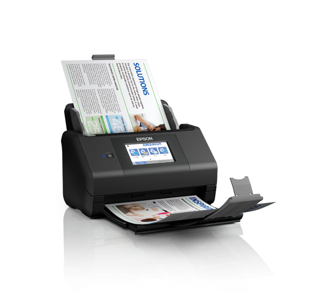 EPSON WorkForce ES-580W Document scanner Contact Image Sensor CIS Duplex 600x600dpi 35ppm ADF 100sheets 4000scans/d USB Wi-Fi