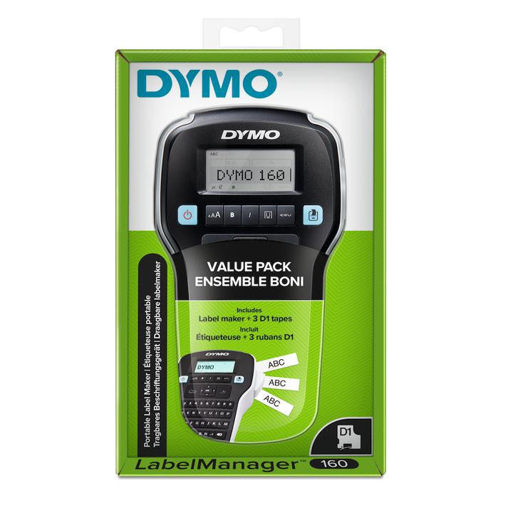 DYMO Kit LabelManager 160, étiqueteuse + 3 rubans