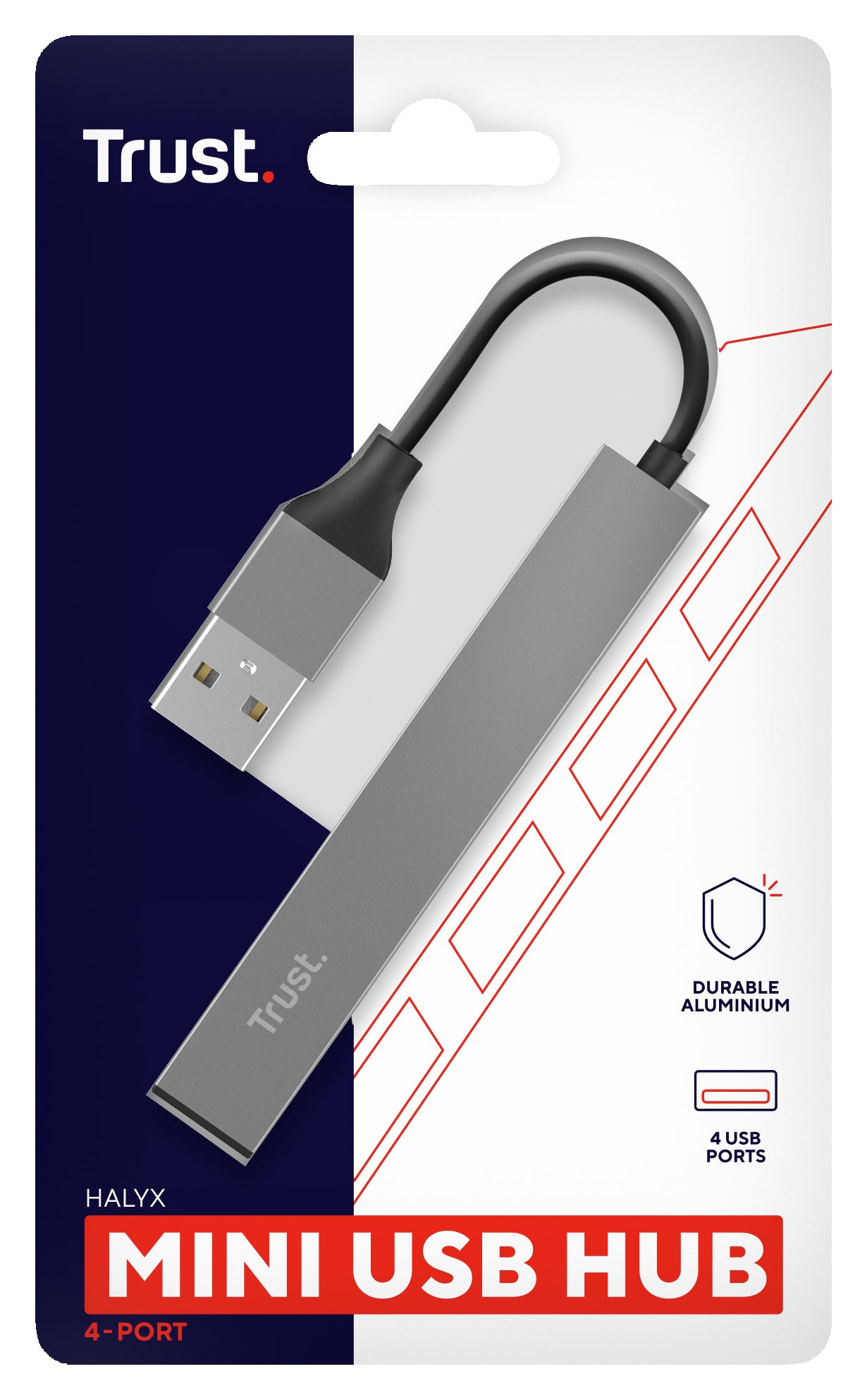 TRUST Hub USB-A HALYX MINI 4 ports USB 2.0