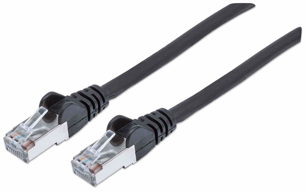 Intellinet 740685 câble de réseau Noir 1 m Cat7 S/FTP (S-STP) Rond