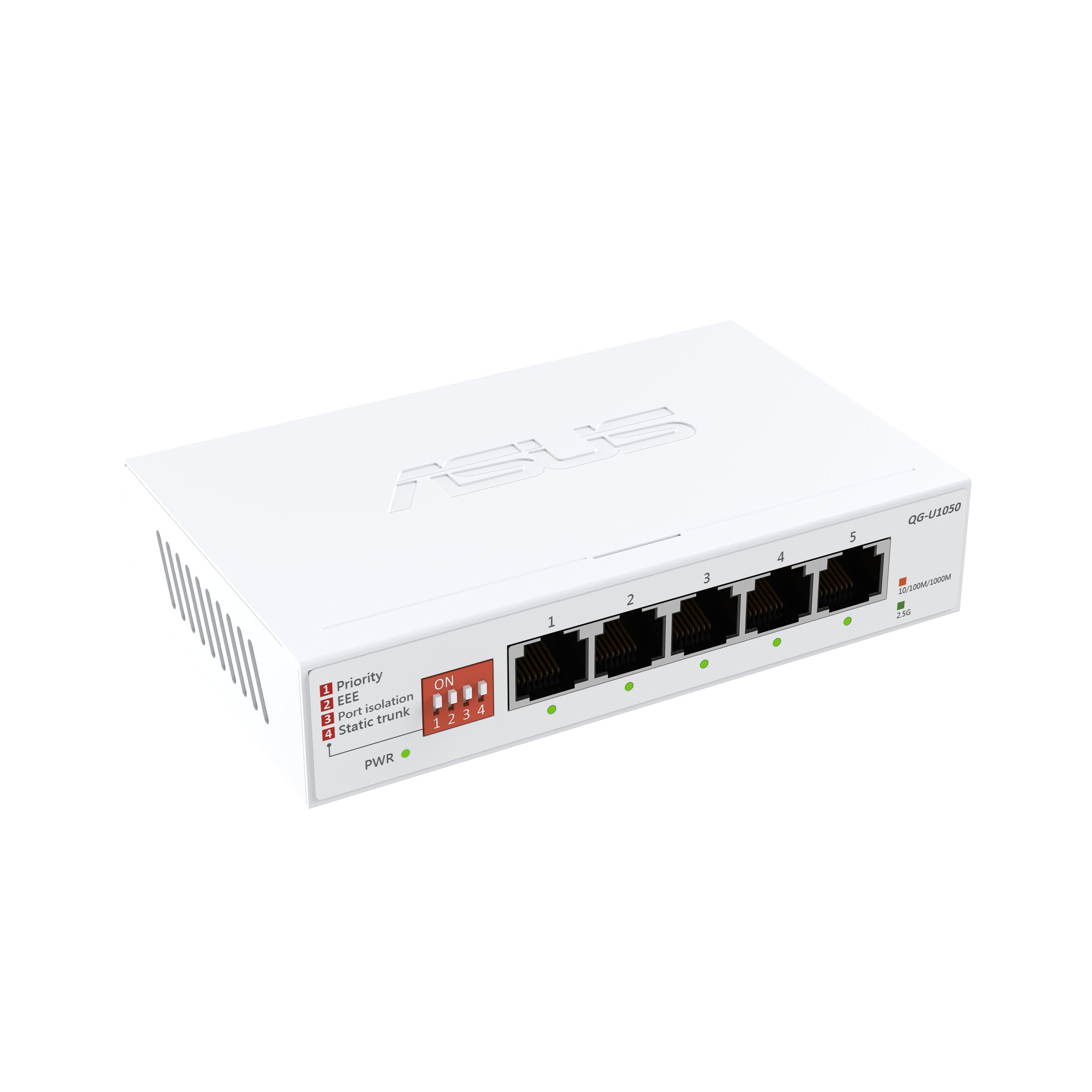 ASUS QG-U1050 commutateur non géré 5 ports 2.5 G prend en charge 4 modes intelligents concentrateur réseau domestique