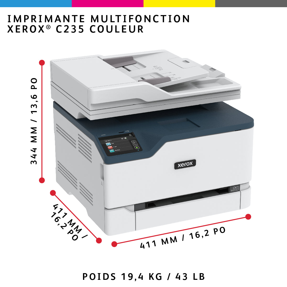 XEROX C235 COLOR MULTIFUNCTION PRINTER