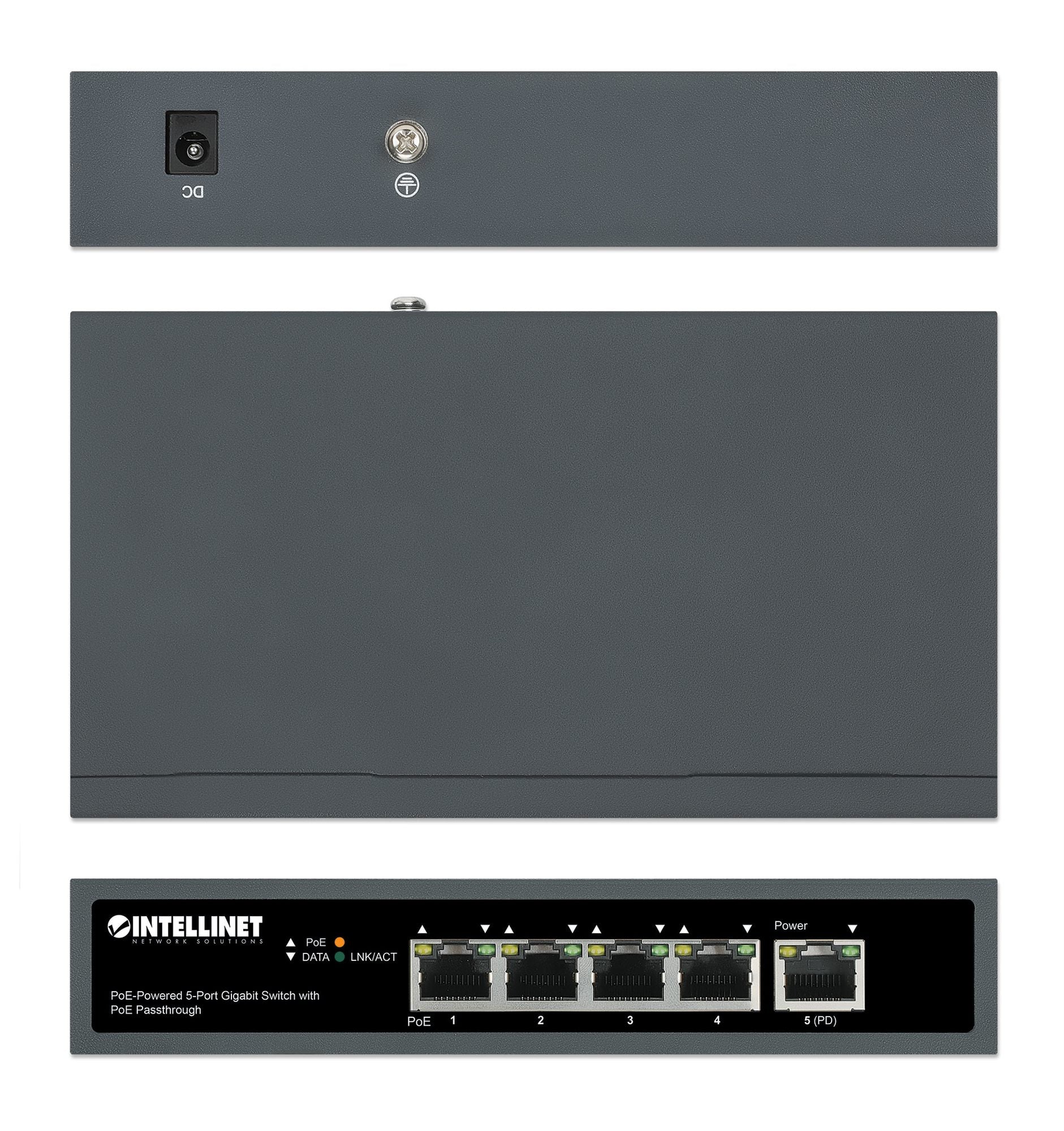 Intellinet 561808 commutateur réseau Gigabit Ethernet (10/100/1000) Connexion Ethernet, supportant l'alimentation via ce port (PoE)