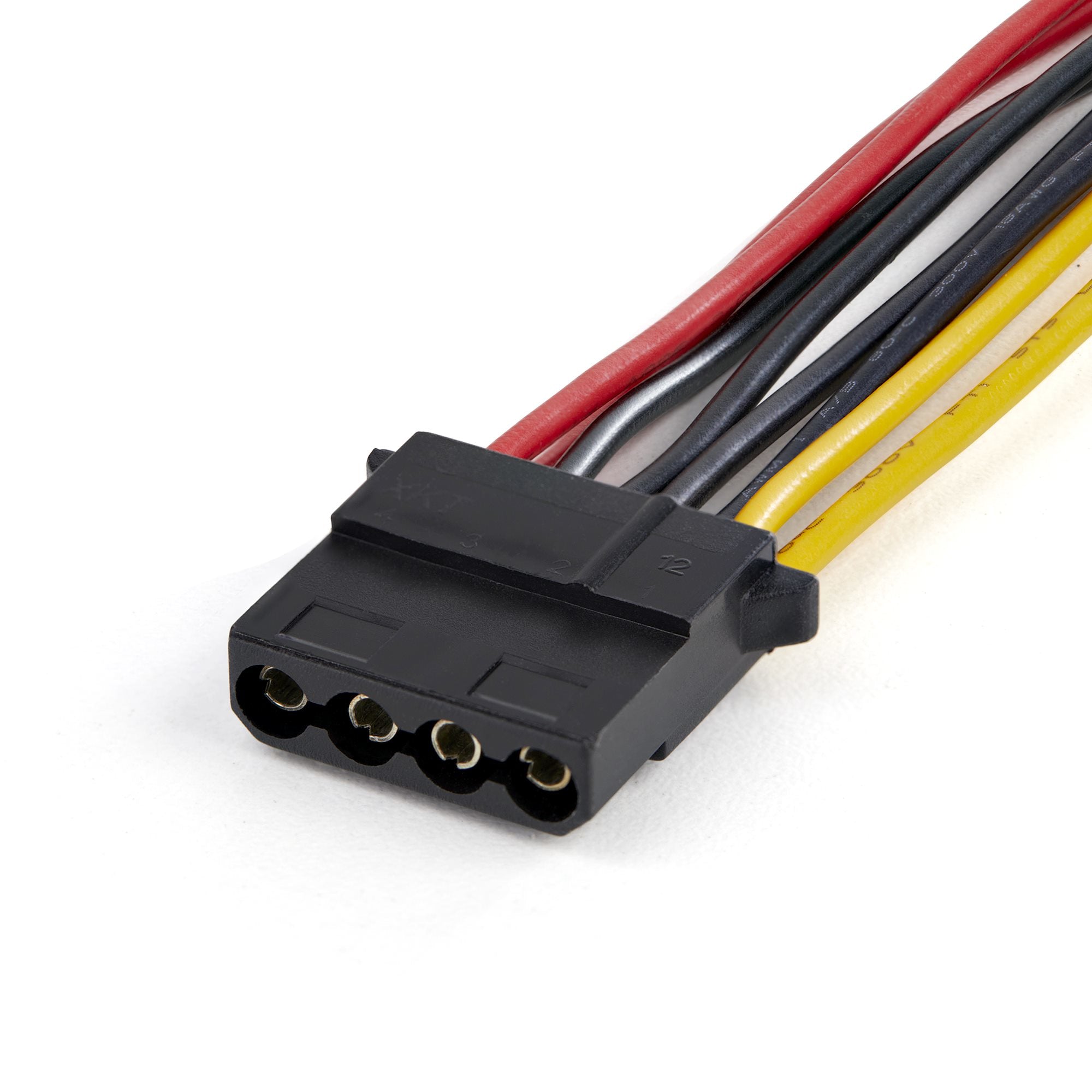 Dual SATA to LP4 Power Doubler Adapter