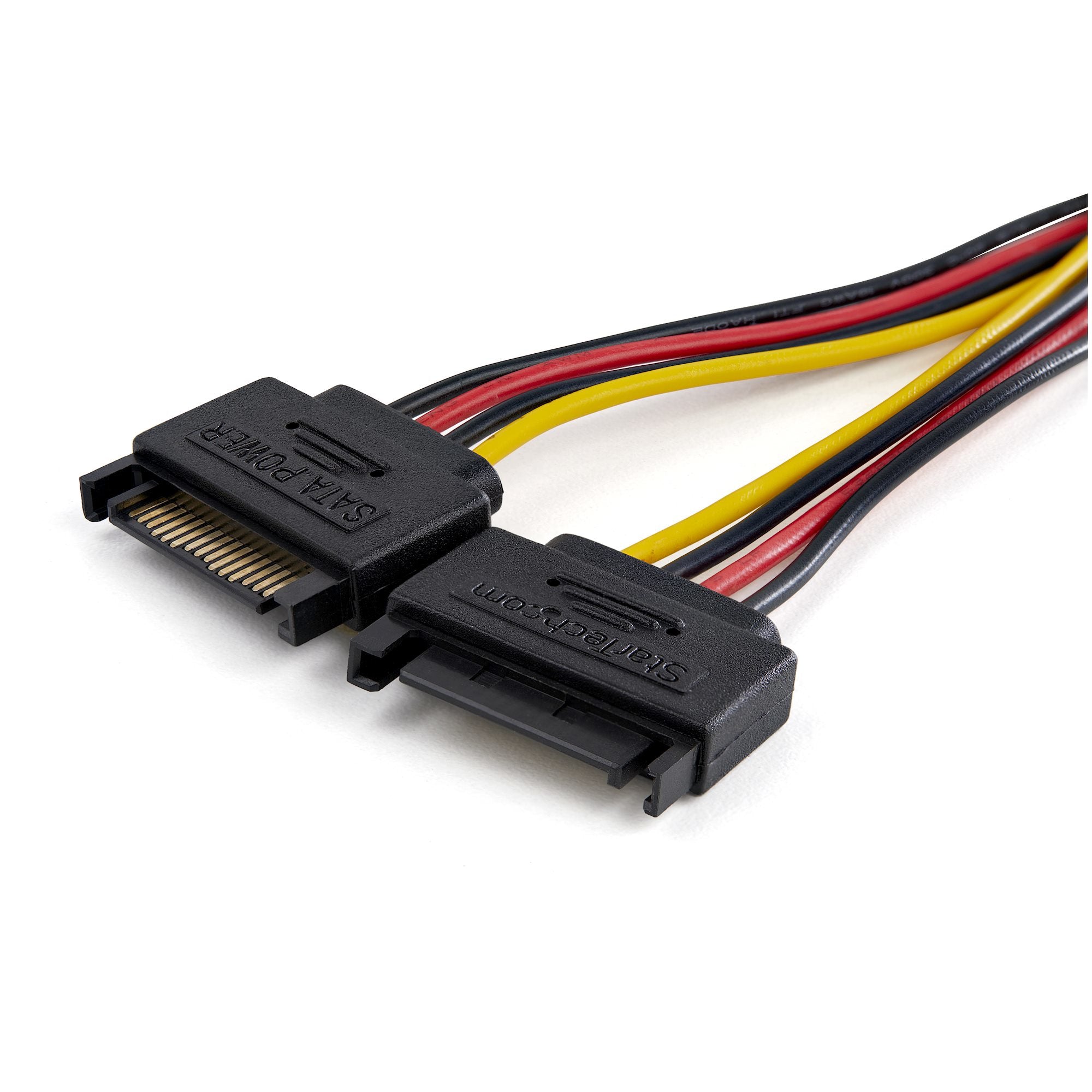 Dual SATA to LP4 Power Doubler Adapter