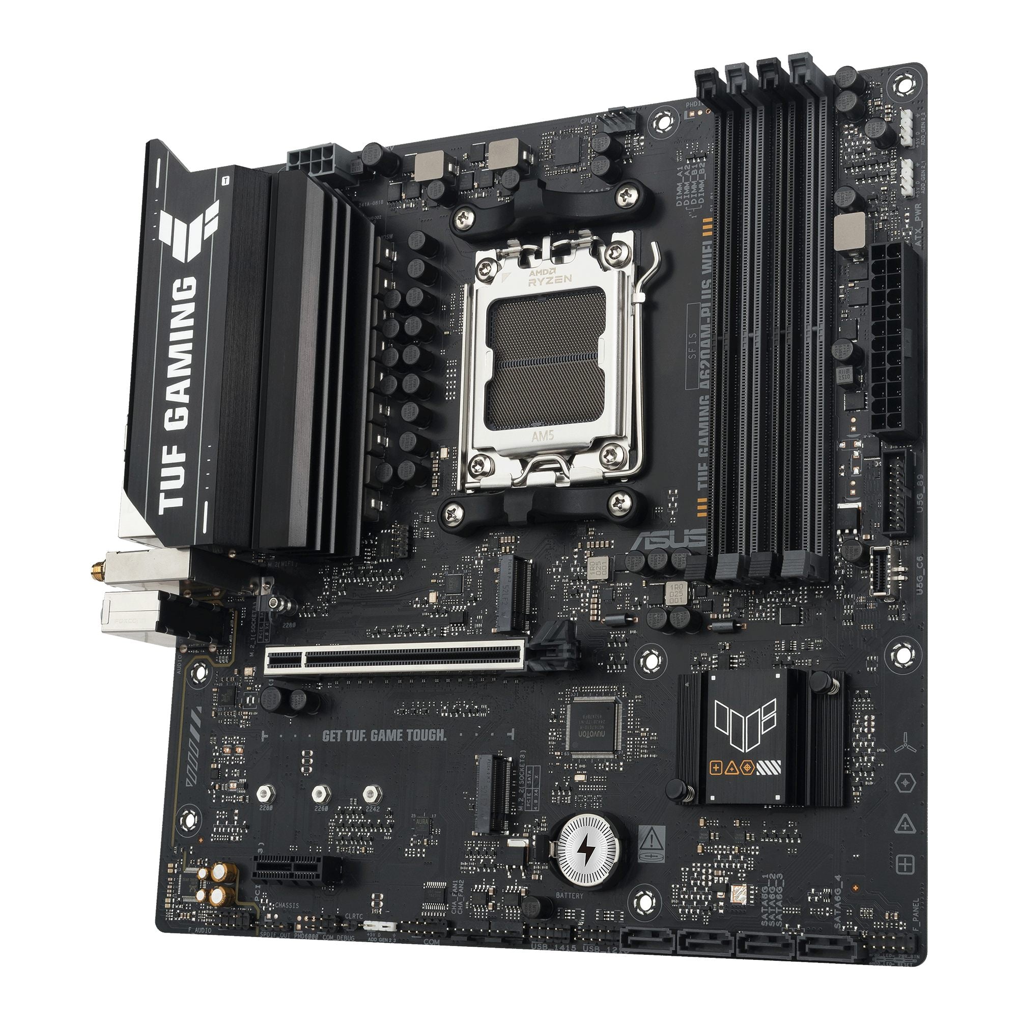 ASUS AMD A620A micro-ATX motherboard 4xDDR5 1xHDMI 2.1 2xDP 1.4 2xM.2 4xSATA