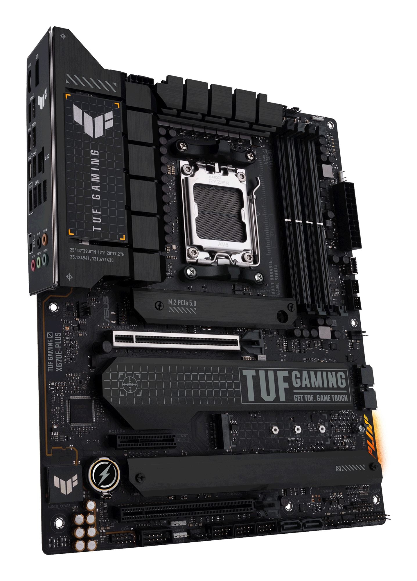 ASUS TUF GAMING X670E-PLUS AM5 Socket 4DDR5 PCIe 5.0 x16 HDMI 2.1 DP 1.4 4xSATA 6Gb/s ATX