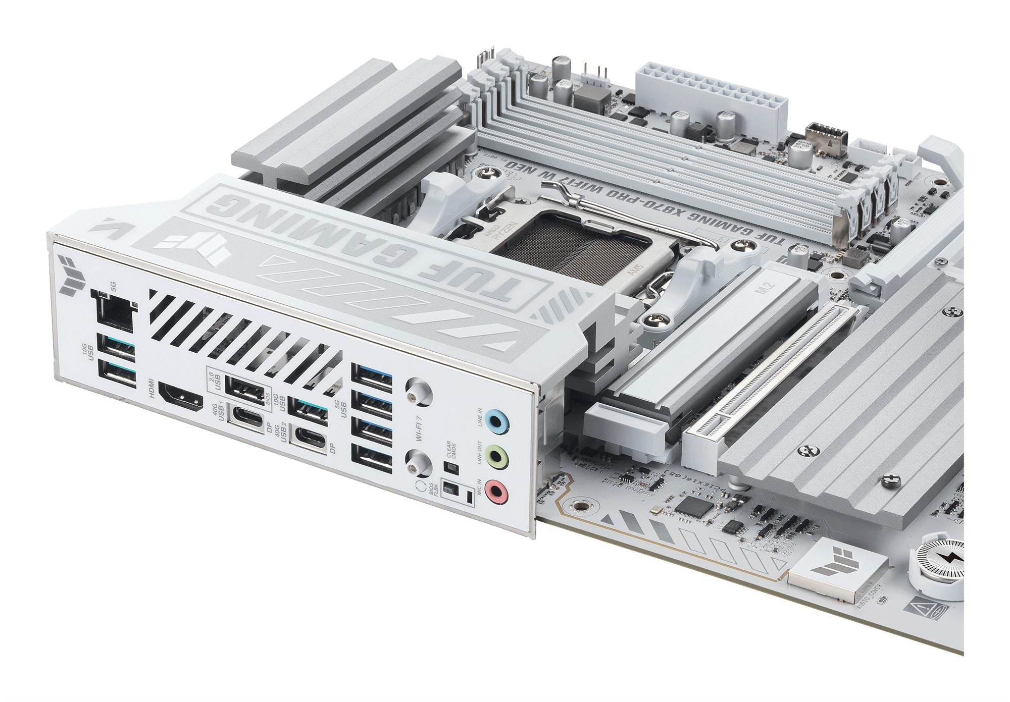 ASUS AMD X870 ATX motherboard DDR5 PCIe 5.0 4xM.2