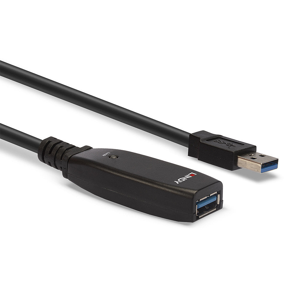 LINDY 15m USB 3.0 Active Extension Slim 15m USB 3.0 Extension of a USB Type A port of your computer