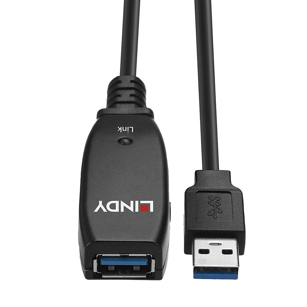 LINDY 15m USB 3.0 Active Extension Slim 15m USB 3.0 Extension of a USB Type A port of your computer