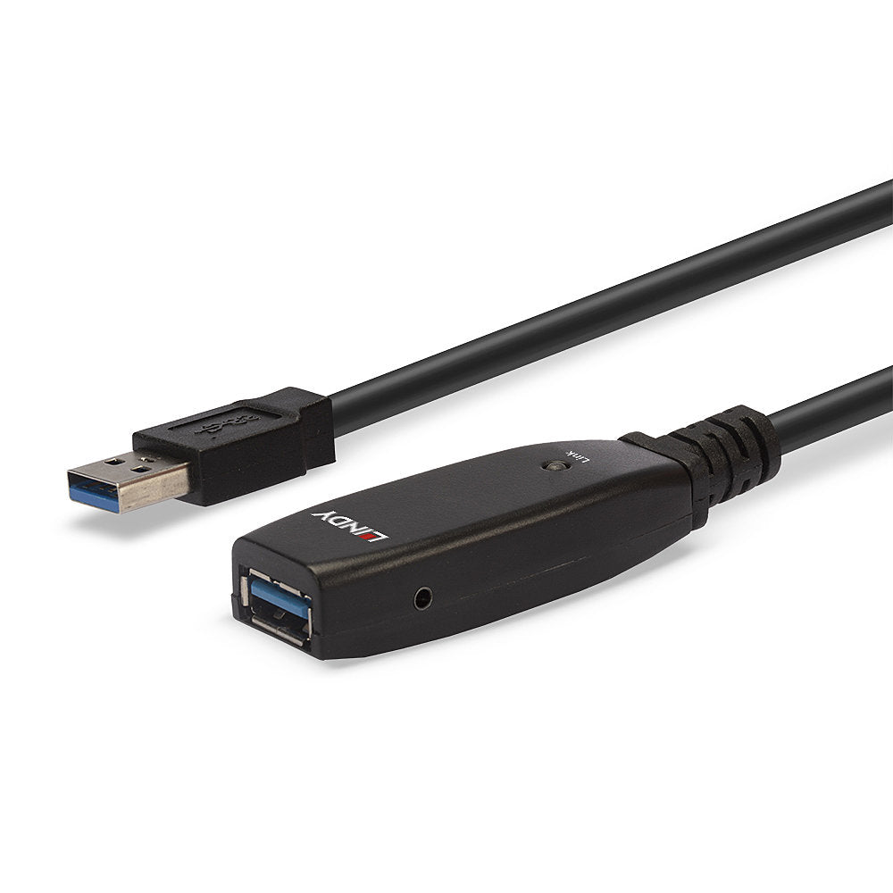 LINDY 15m USB 3.0 Active Extension Slim 15m USB 3.0 Extension of a USB Type A port of your computer