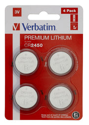 LITHIUM BATTERY CR2450 3V 4 PACK