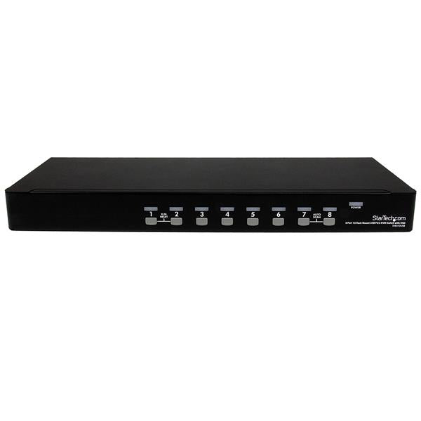 8 Port 1U Rackmount USB PS/2 KVM Switch