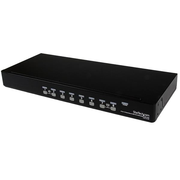 8 Port 1U Rackmount USB PS/2 KVM Switch