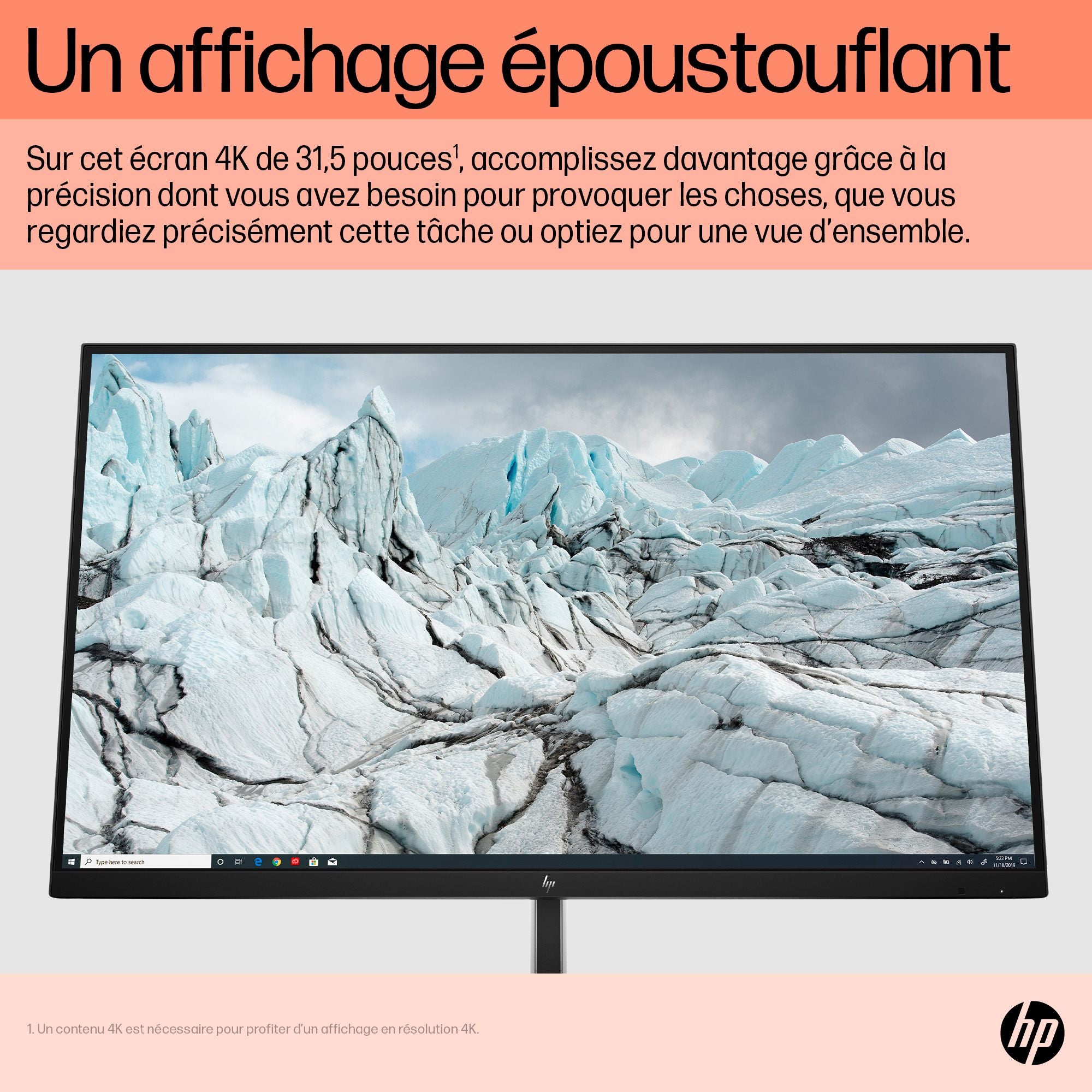 HP E32k G5 4K USB-C Monitor écran plat de PC 80 cm (31.5") 3840 x 2160 pixels 4K Ultra HD LCD Noir