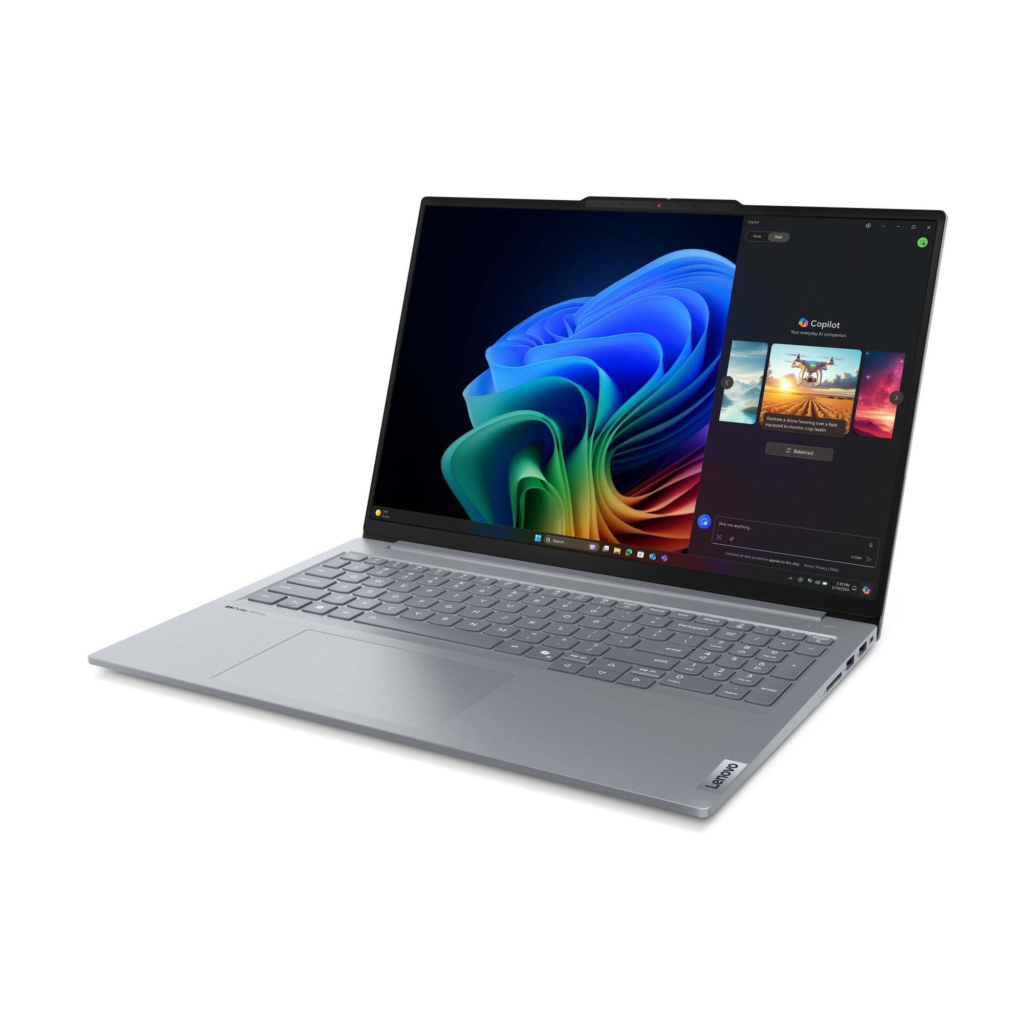 LENOVO ThinkBook 16 - G7 - 16p WUXGA - Qualcomm - Snapdragon X Plus - W11Home - 16GB RAM - 512Go SSD - 3YR sur site - Copilot+ PC
