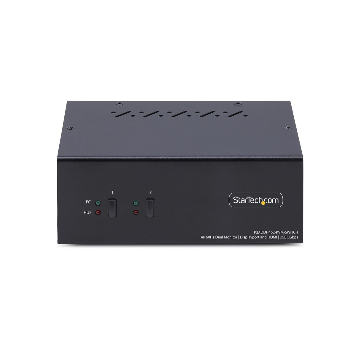 2-Port Dual-Monitor DP+HDMI KVM Switch