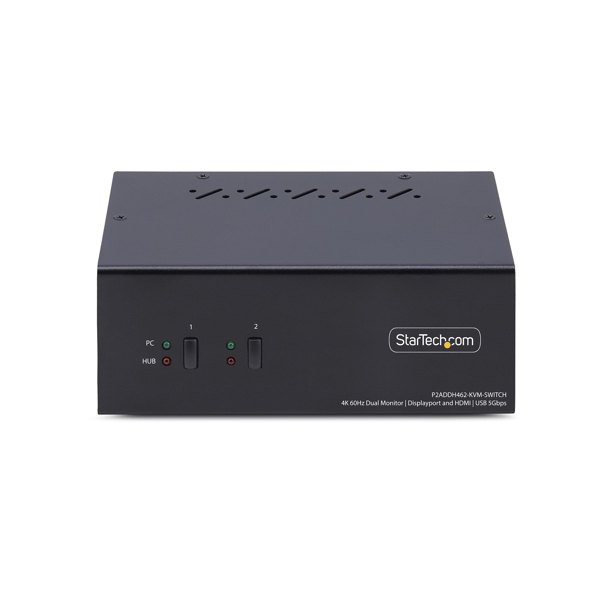 2-Port Dual-Monitor DP+HDMI KVM Switch