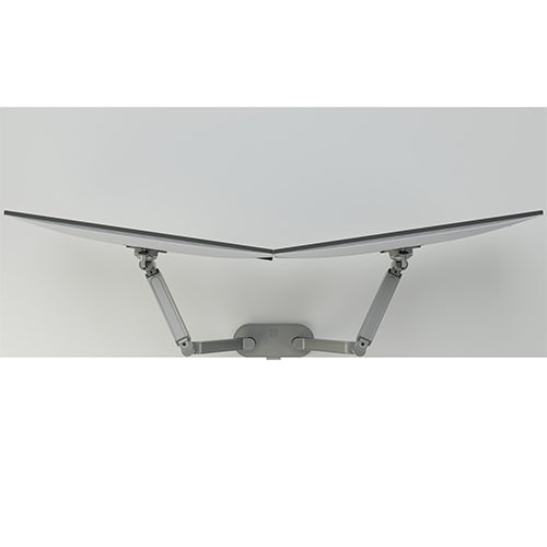 Chief Dynamic Monitor Arm 2 Monitor, Silver Color
