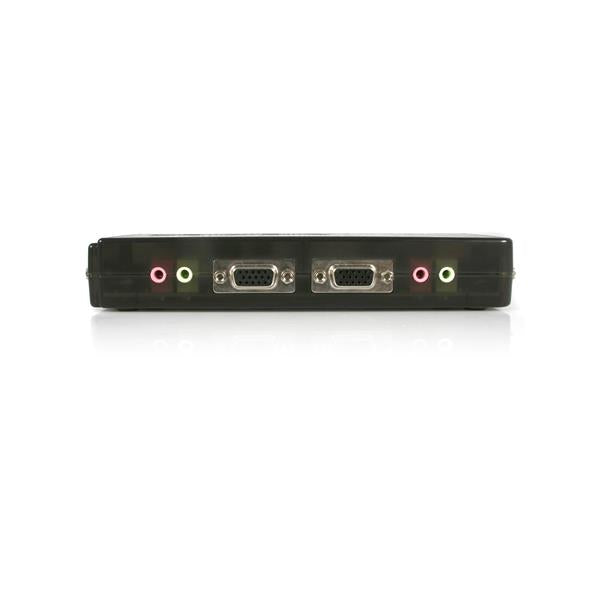 4 Port USB KVM Switch w/Audio+Cables