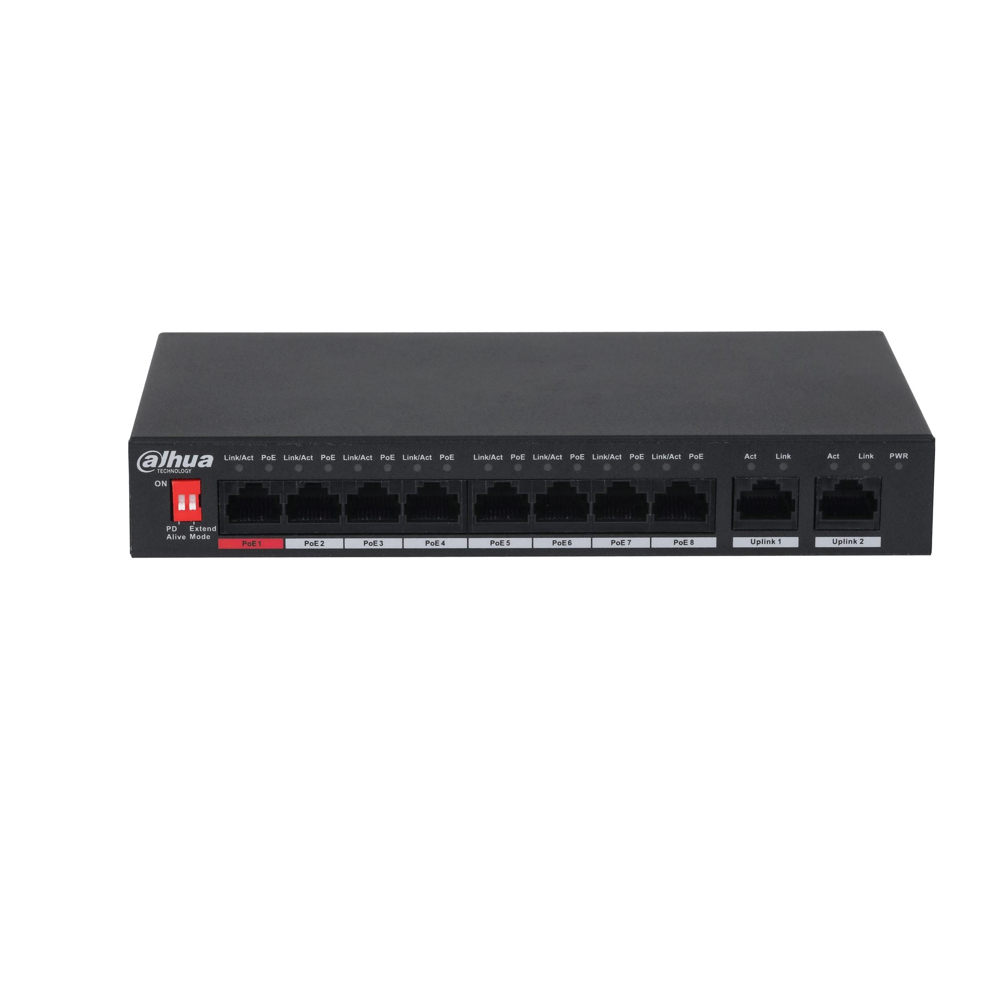 Dahua PFS3010-8ET-96-V2 Commutateur de bureau non géré 10 ports avec 8 ports PoE