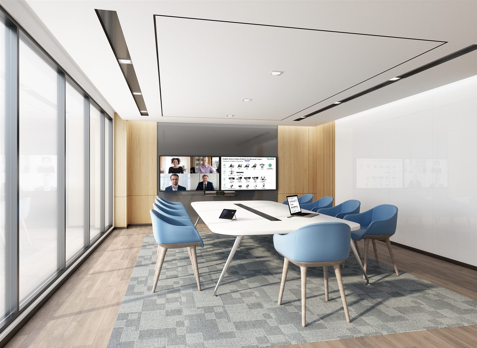Barre de collaboration vidéo Yealink MeetingBar A30 pour Teams