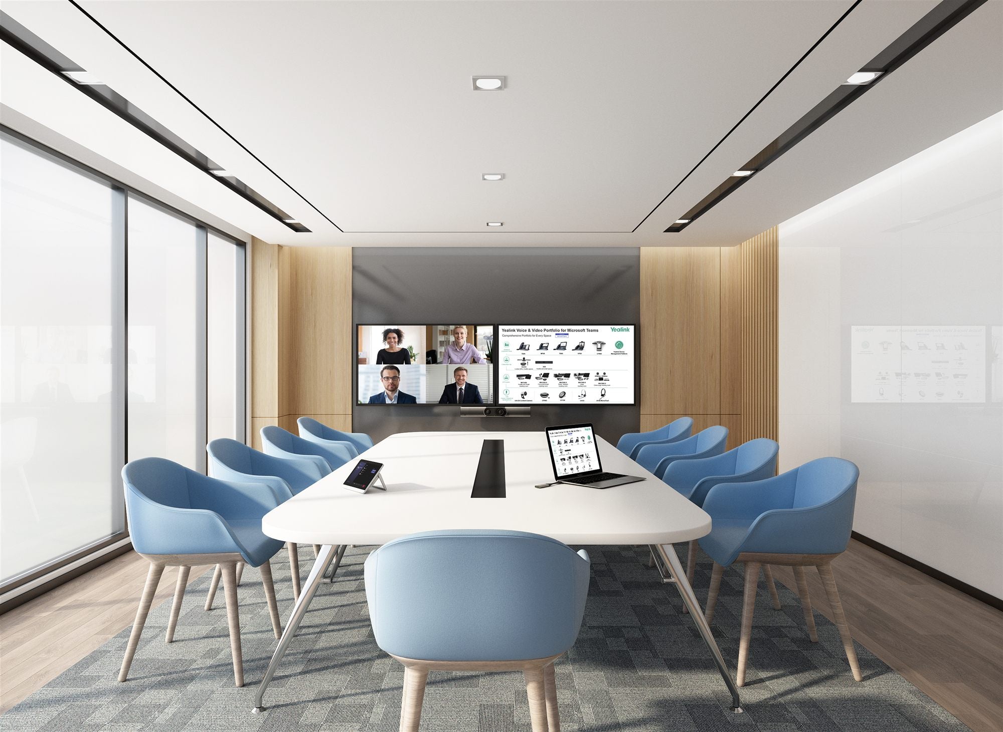 Barre de collaboration vidéo Yealink MeetingBar A30 pour Teams