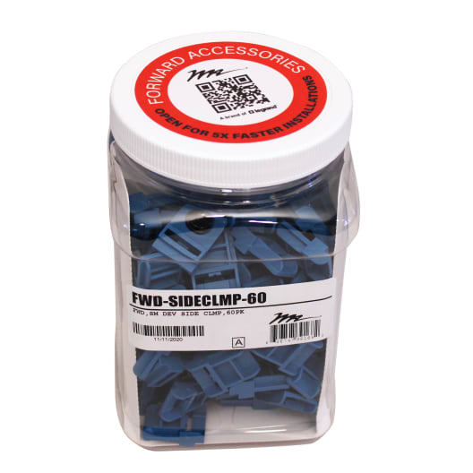 Middle Atlantic Forward Sm Device Side Clamp, 60 Pack