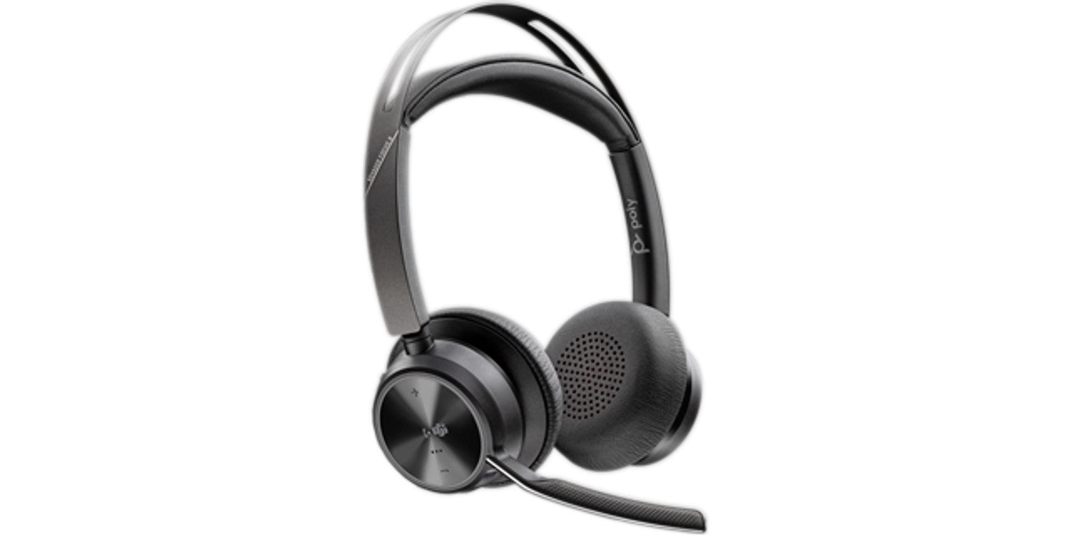 HP Poly Voyager Focus 2 Sans fil Arceau Bureau/Centre d'appels USB Type-C Bluetooth Noir