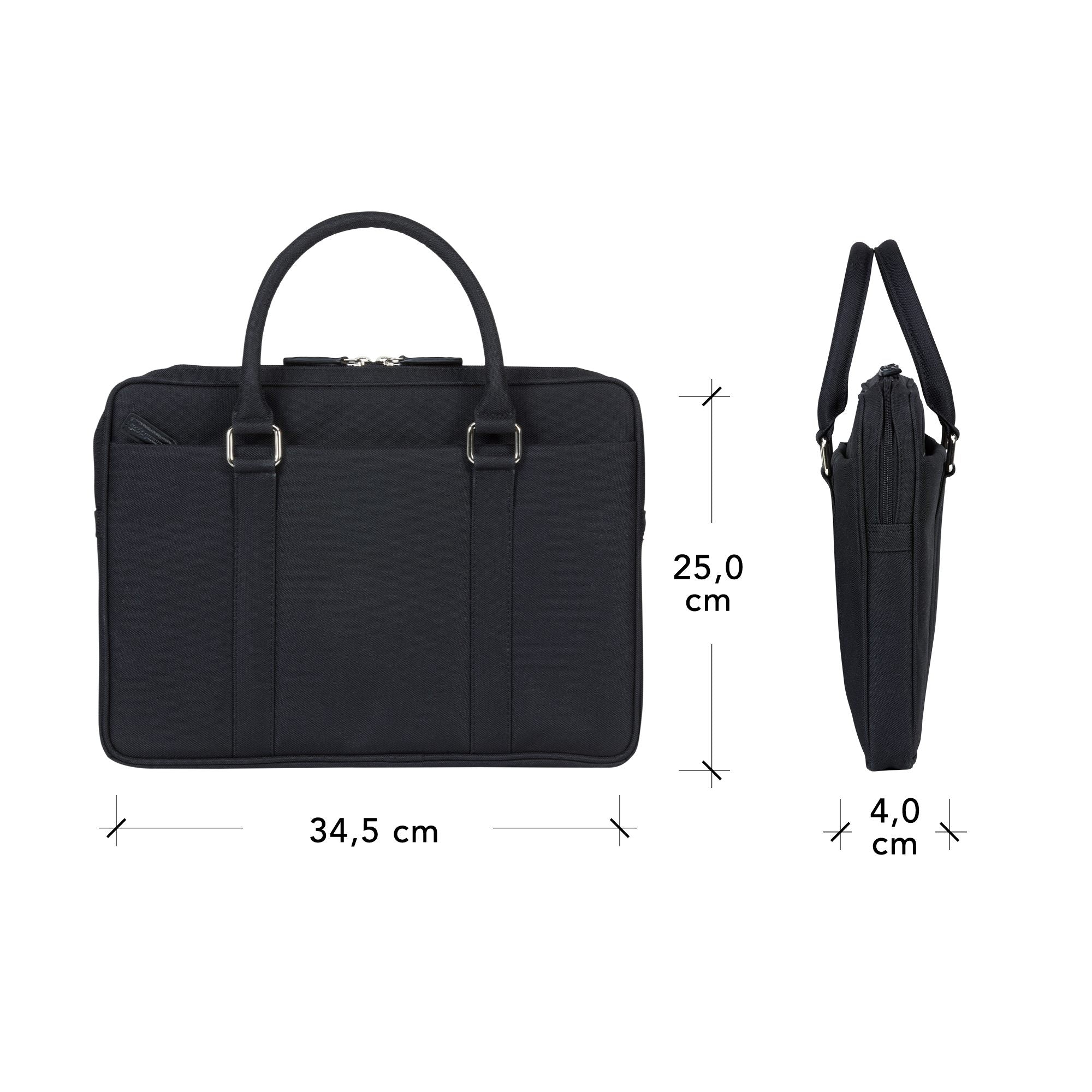 Stelvio 14 Slim Laptop Bag Recycled BLK