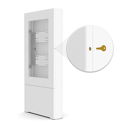 Chief 40in Postrait, Impact series Bolt Down Kiosk, WHITE