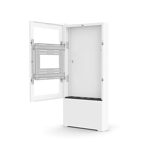 Chief 40in Postrait, Impact series Bolt Down Kiosk, WHITE