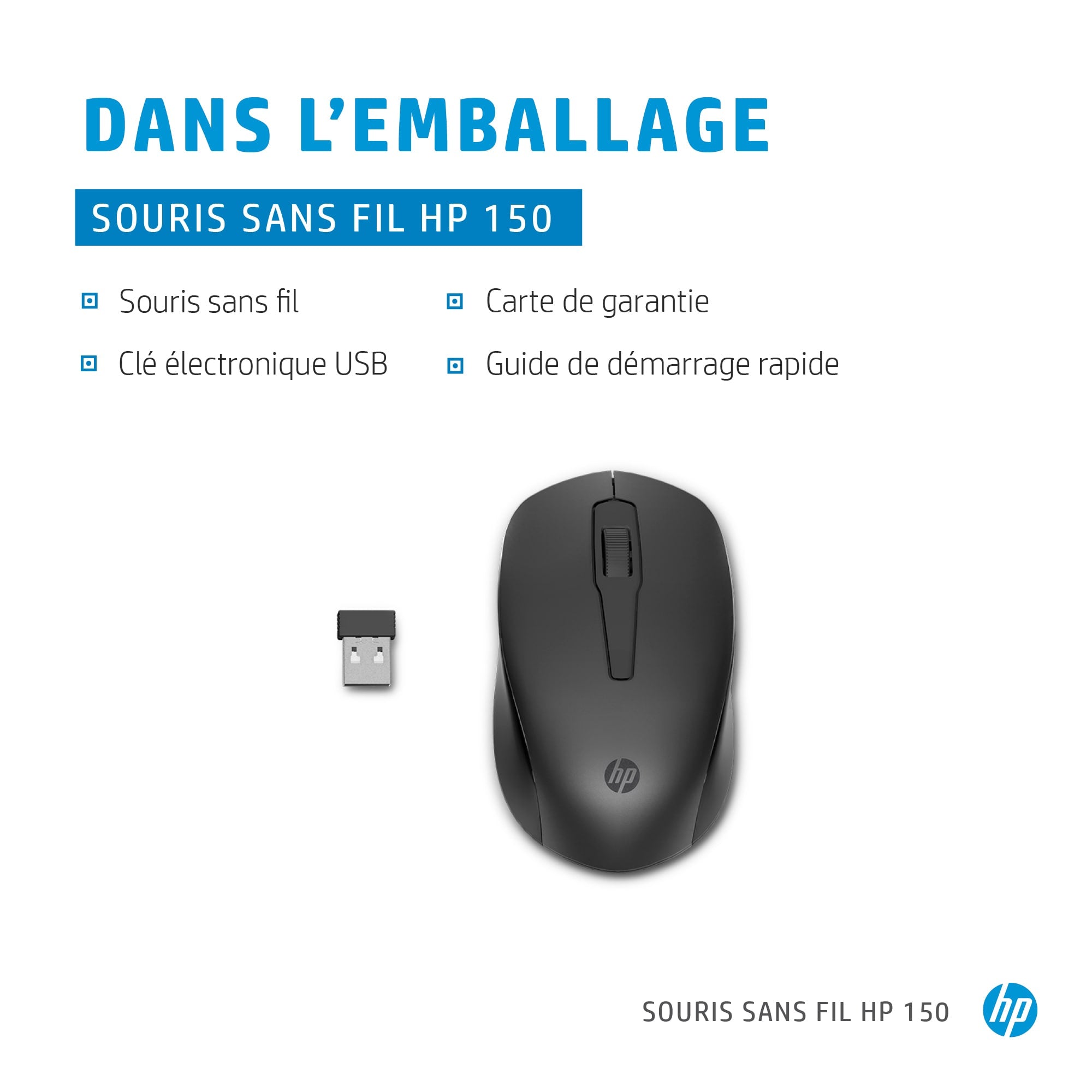 HP 150 WRLS Mouse Europe - English local