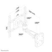 Wall Mount 10-40" Full Motion SILVER