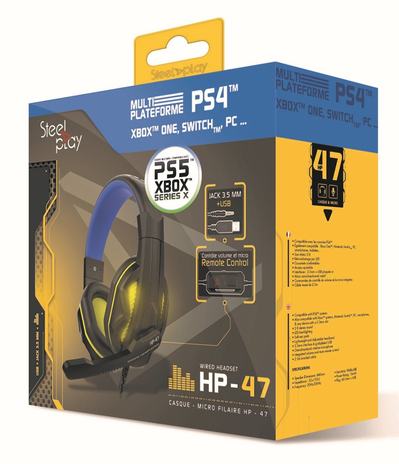 LEXIP X STEELPLAY Casque Filaire Stereo HP47 MULTI