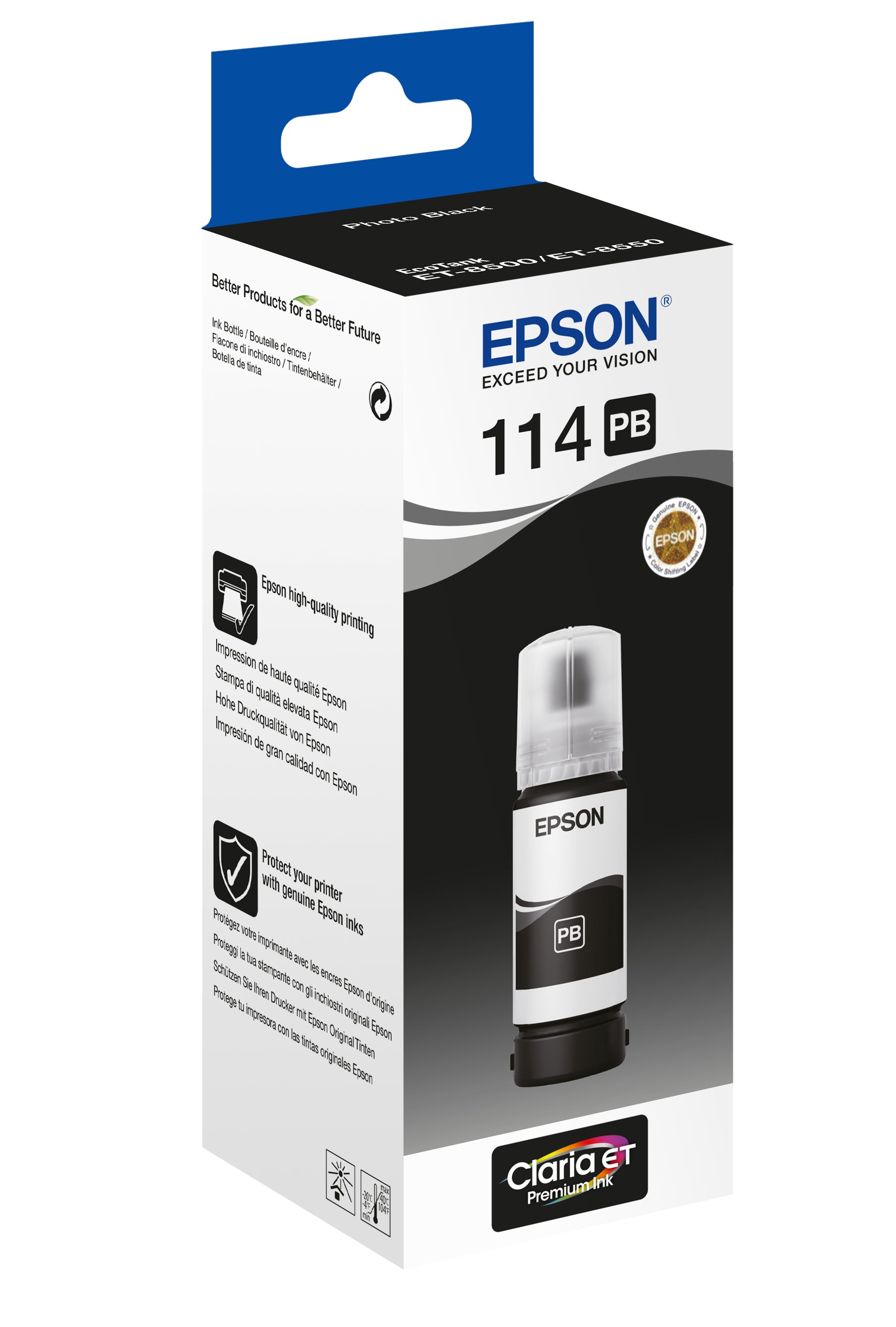 EPSON 5LB 114 EcoTank Photo Black ink bottle