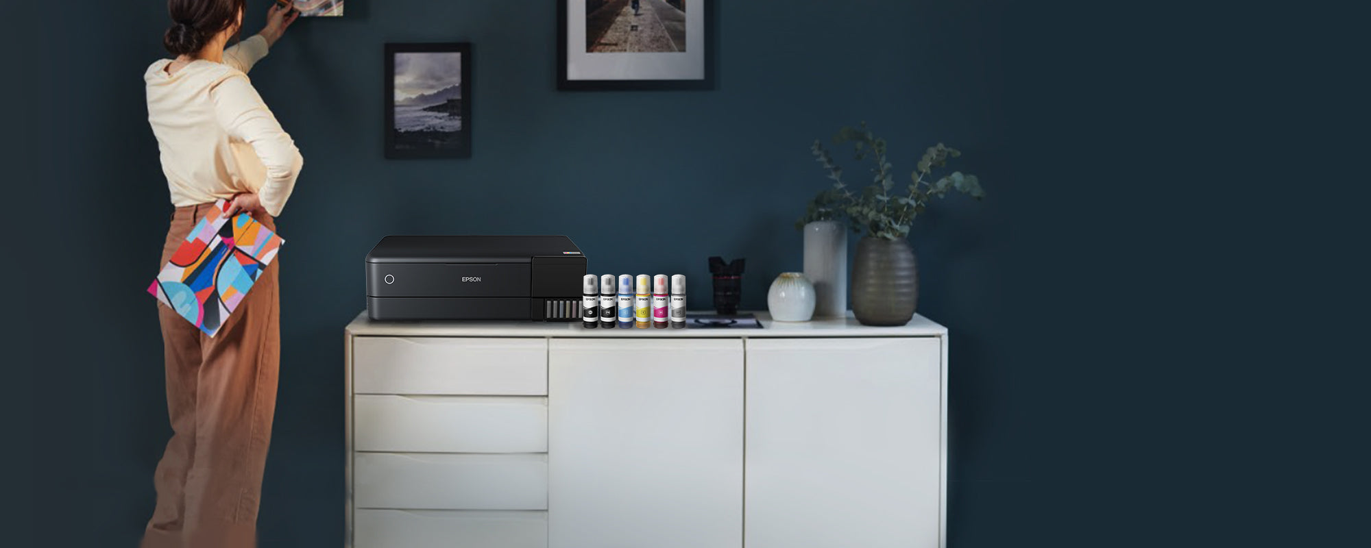 EPSON EcoTank ET-8550 MFP colour inkjet refillable A3 16ppm Print USB LAN Wi-Fi Black